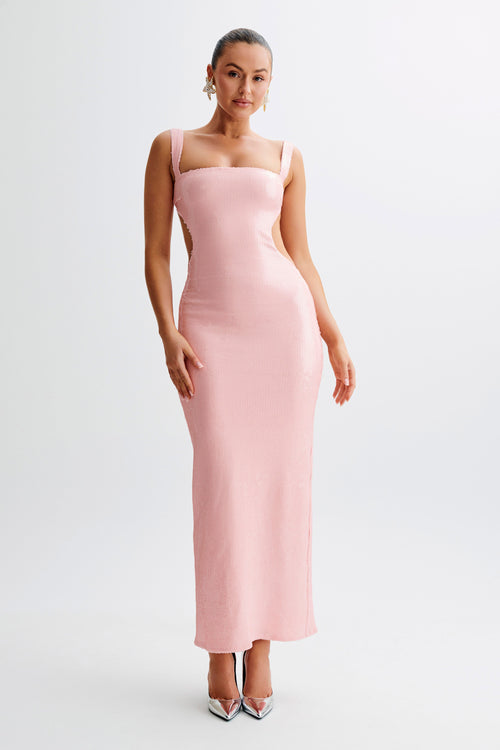 adoria sequin cut out maxi dress Adoria Sequin Cut Out Maxi Dress