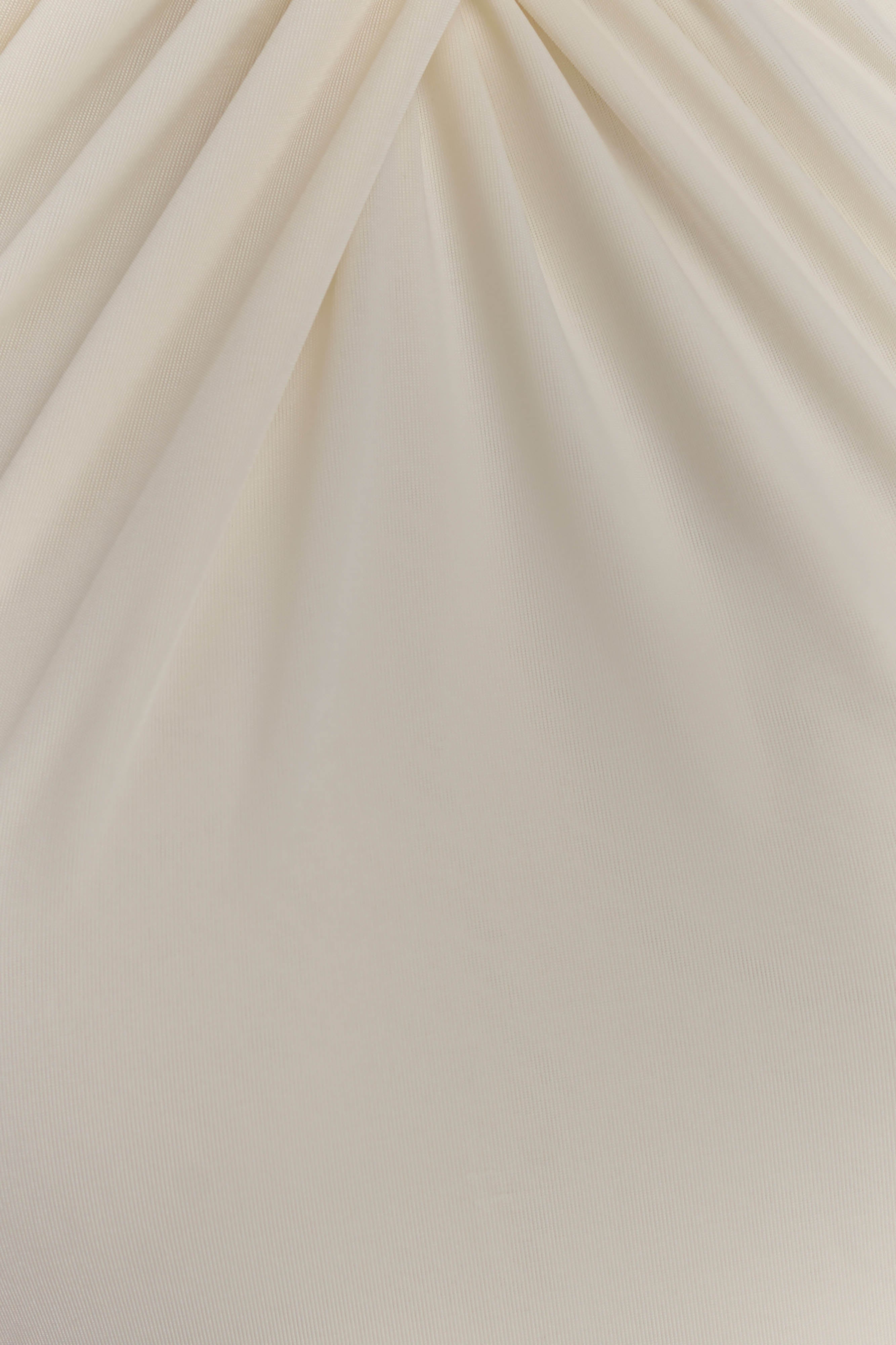 Elyna Slinky Halter Maxi Dress - Ivory