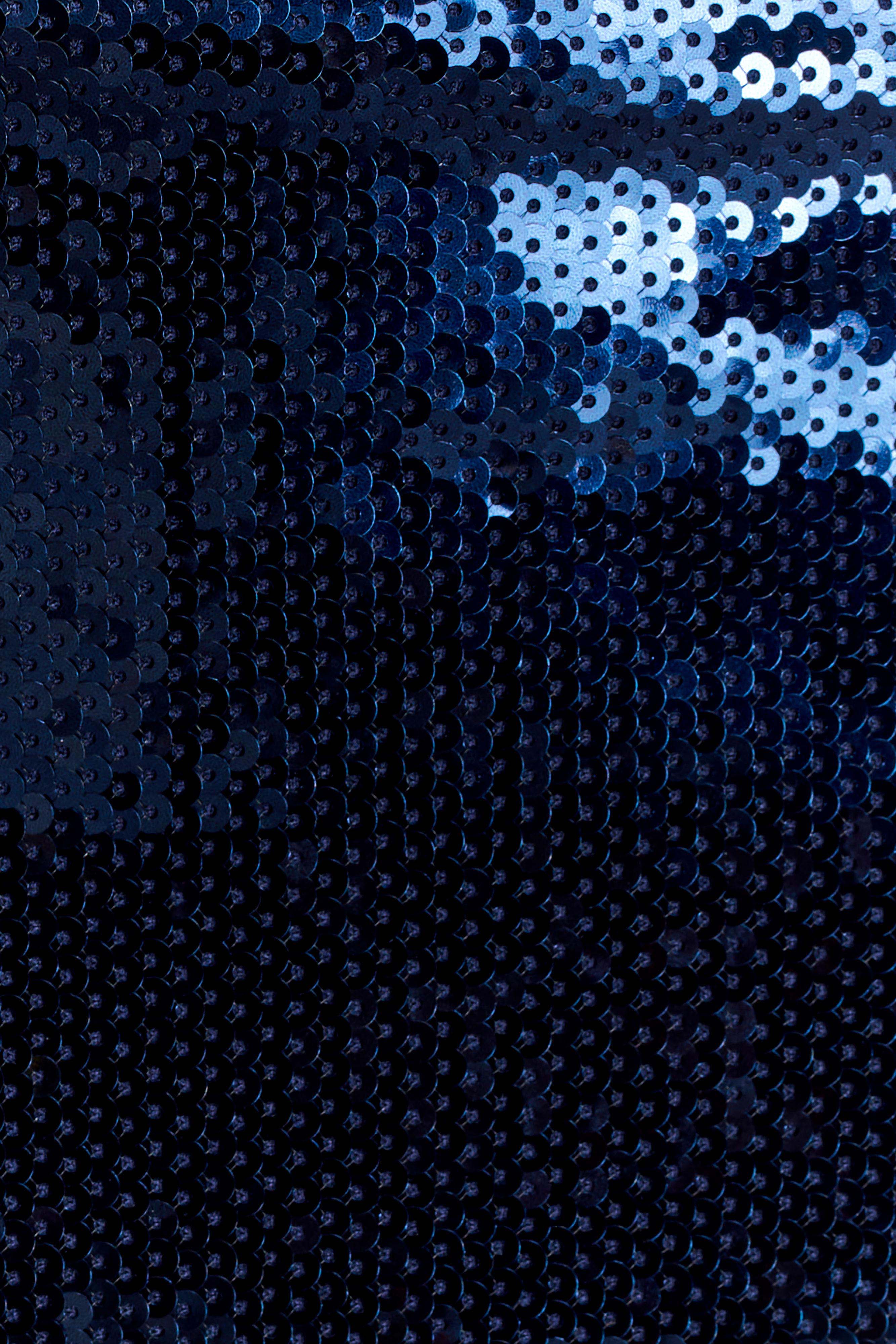 Adoria Sequin Cut Out Maxi Dress - Navy