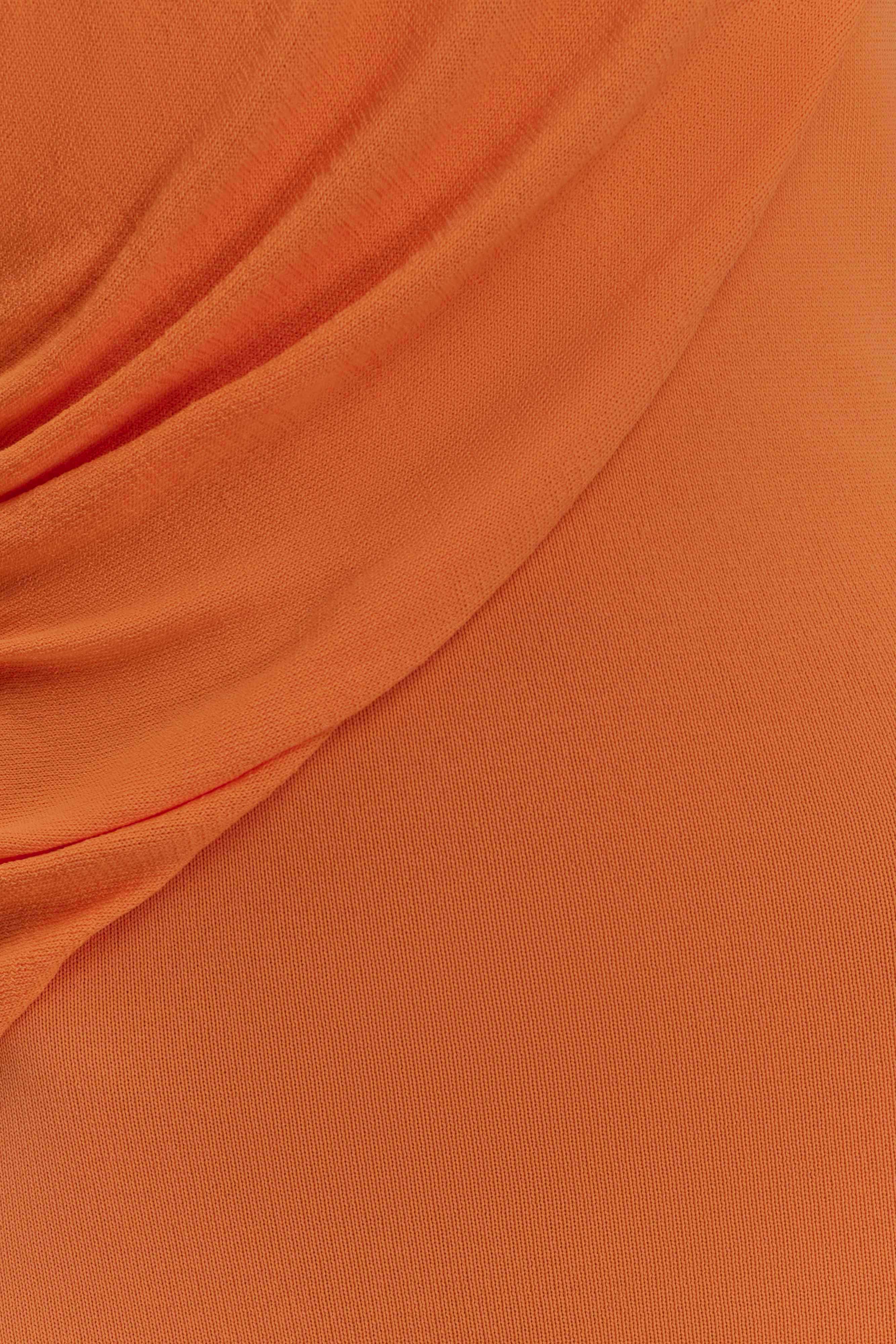 Elma Halter Knit Maxi Dress - Orange