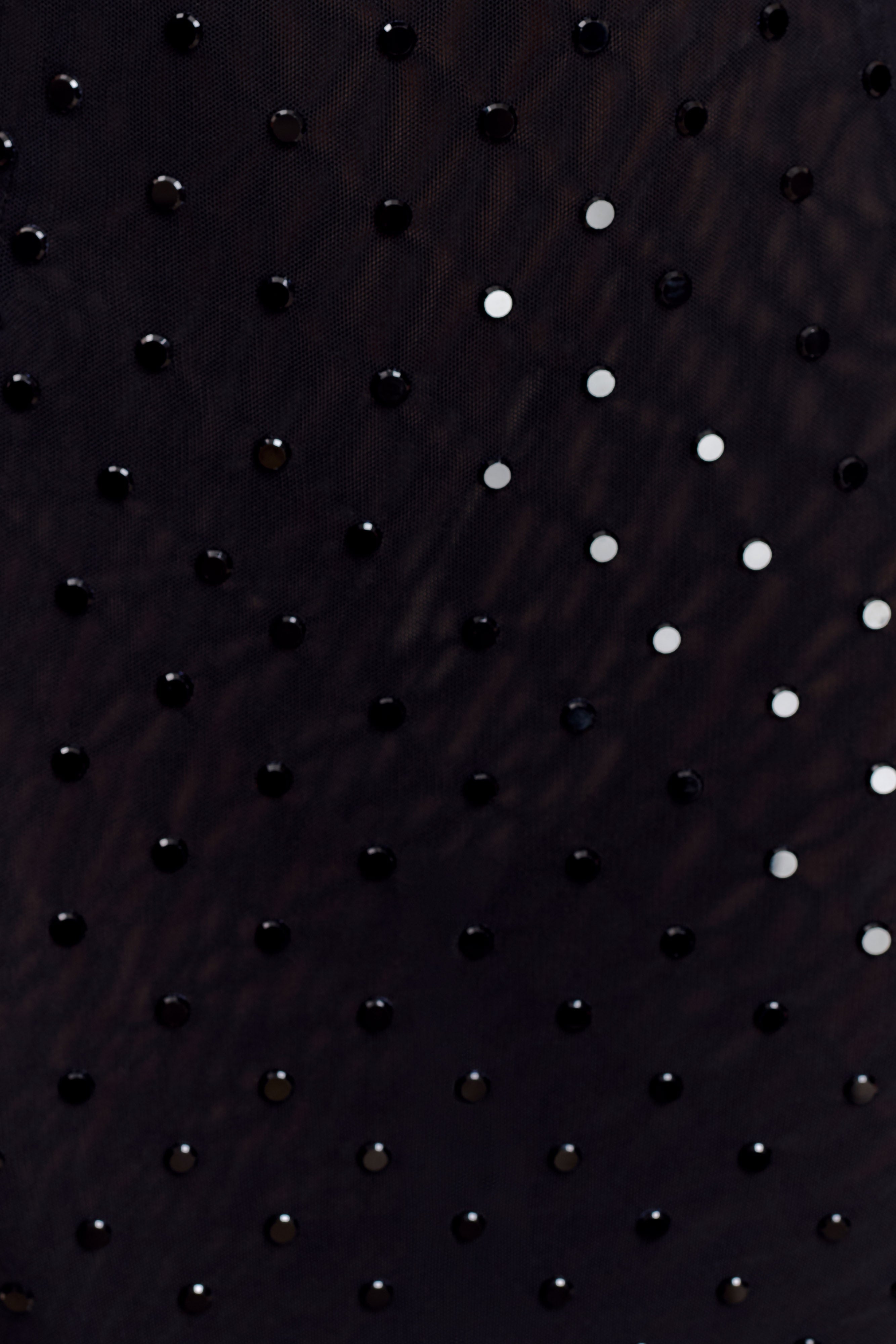 Samara Sleeveless Diamante Maxi Dress - Black