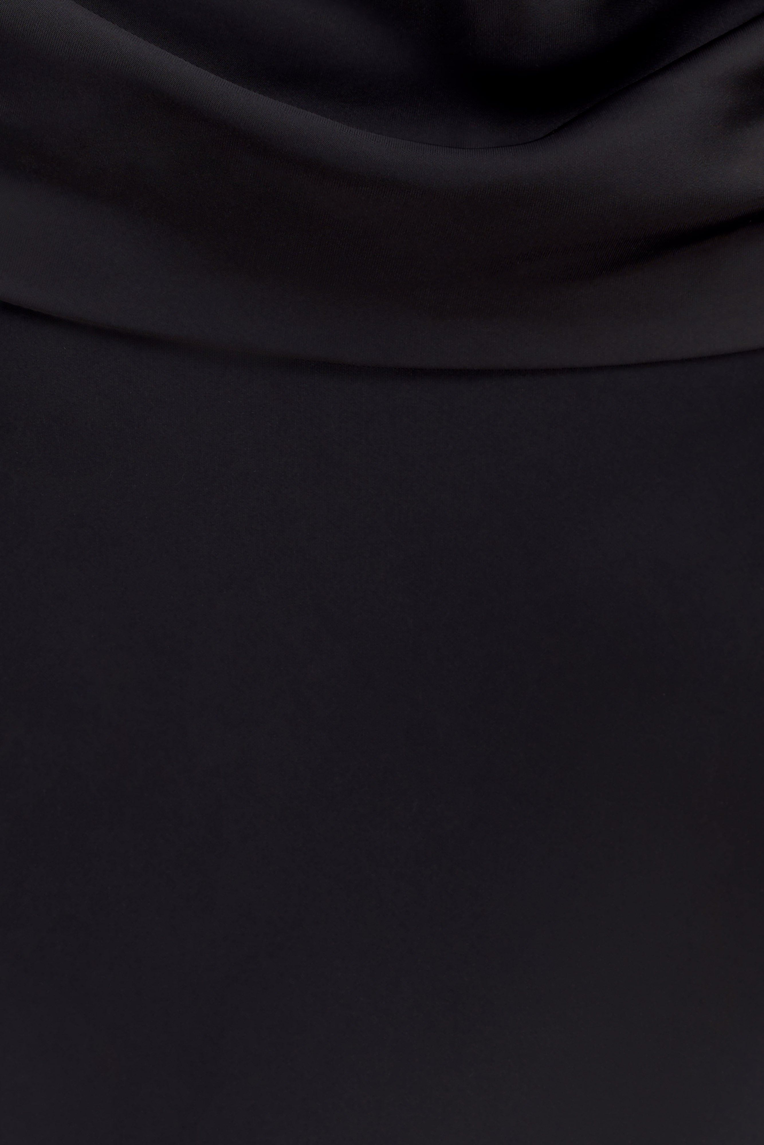 Lydia Cowl Neck Satin Maxi Dress - Black