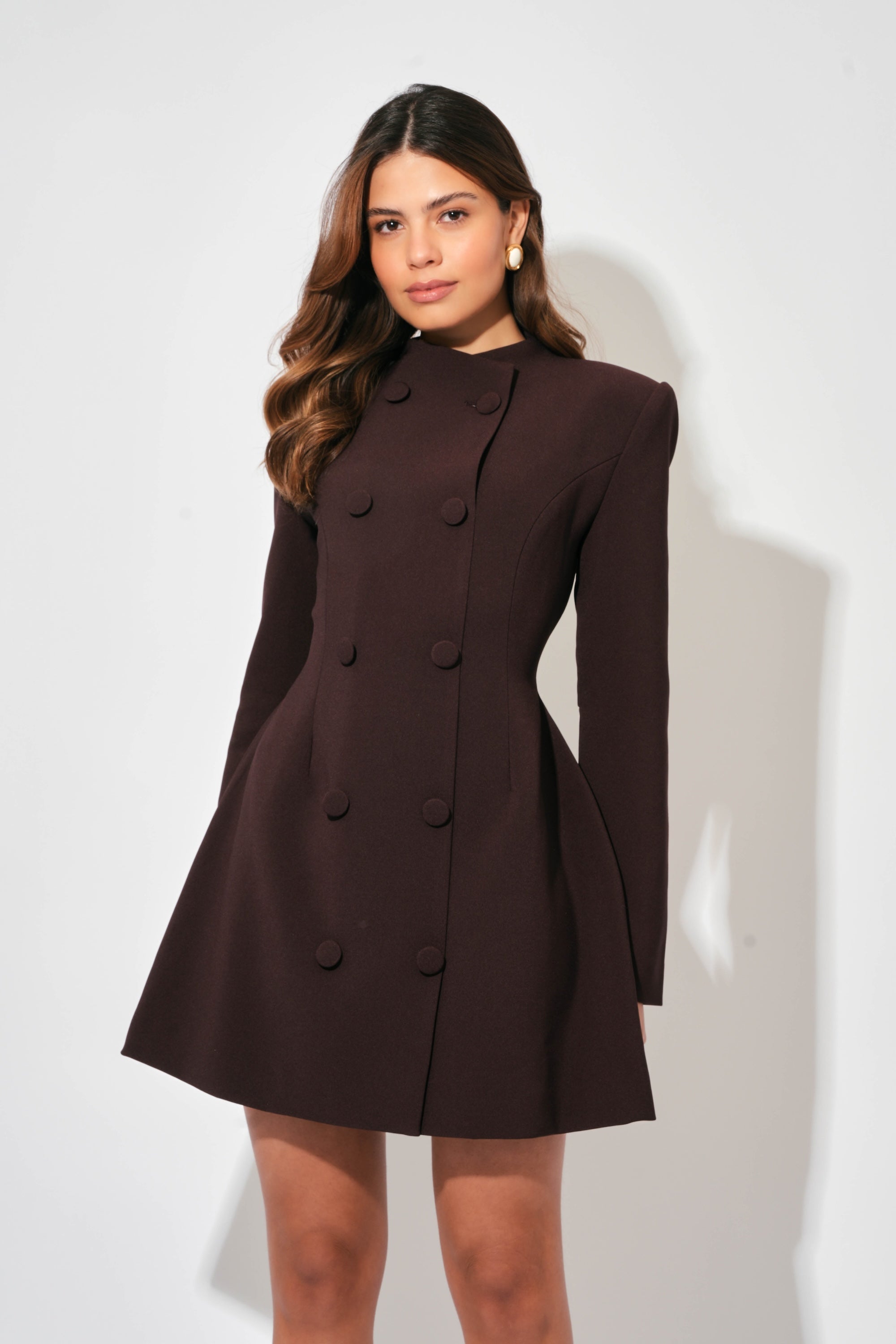 semicouture button detailed mini dress Semicouture Mini Dress