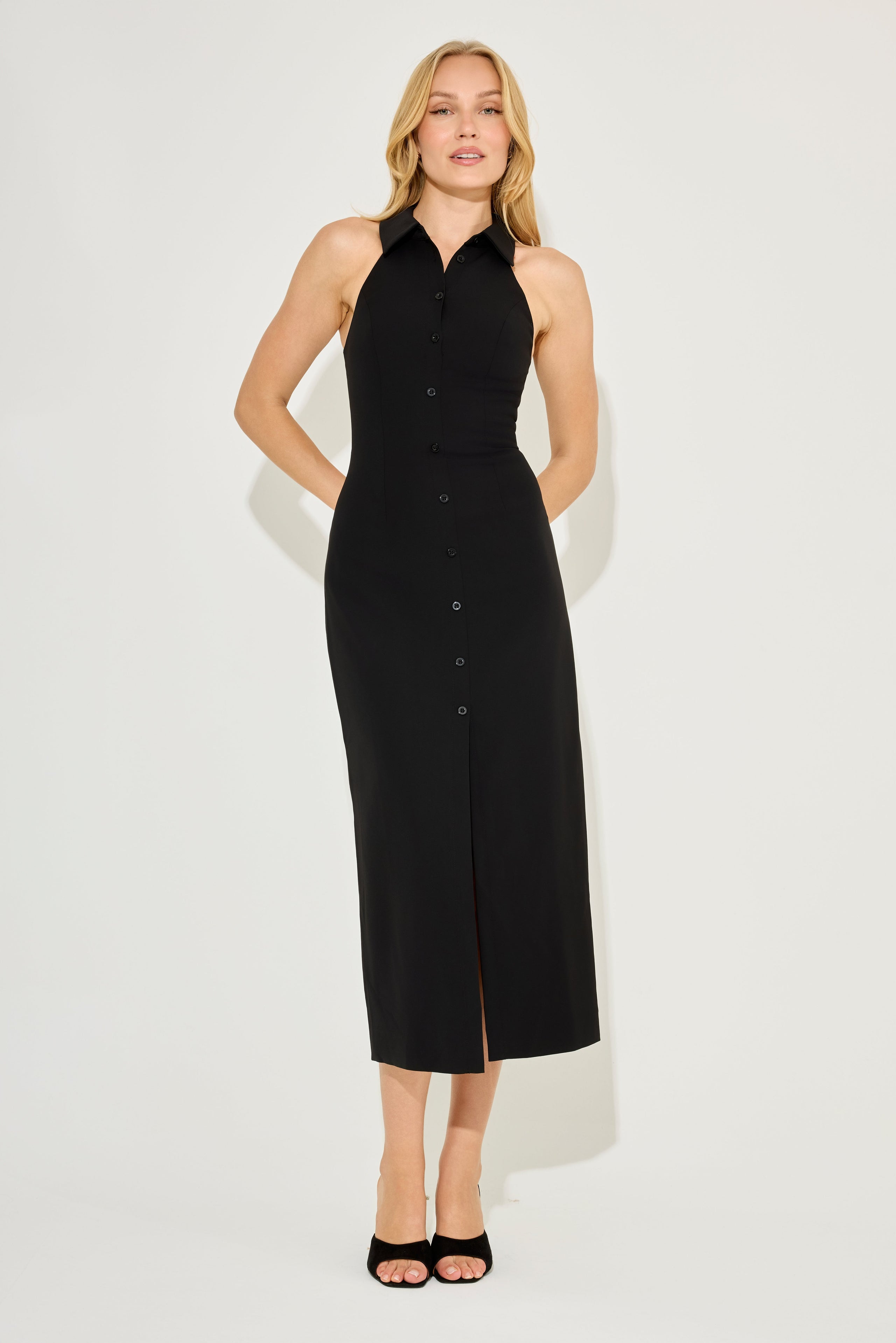 Collar Maxi Dress