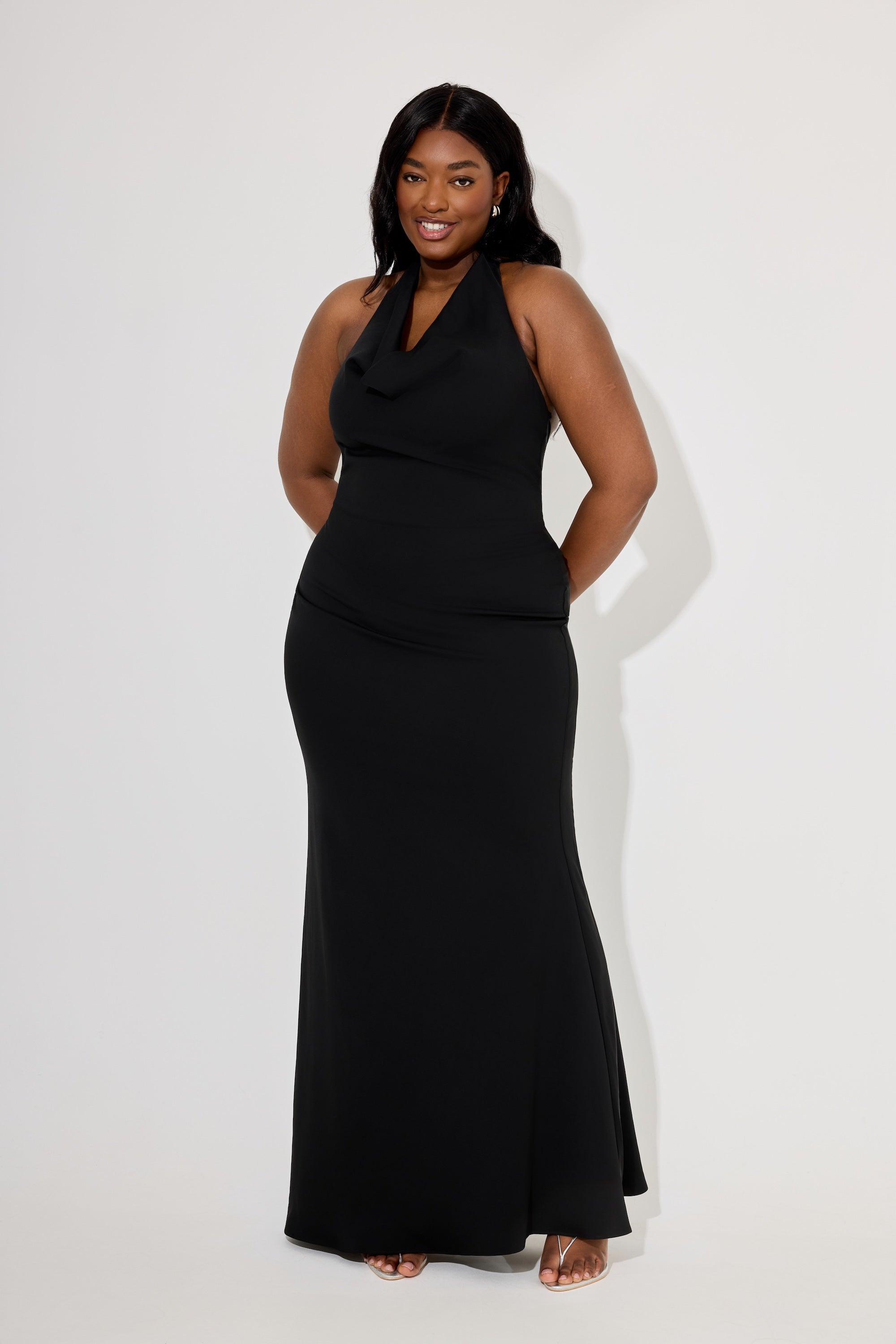 Cowl Neck Maxi Dress