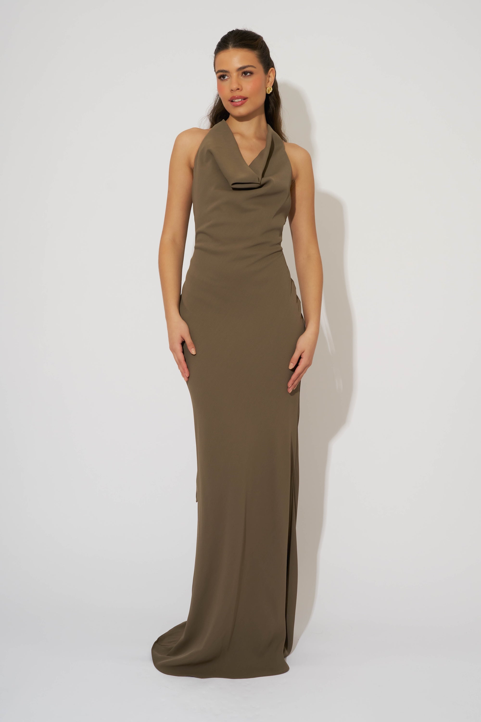 Cowl Neck Maxi Dress