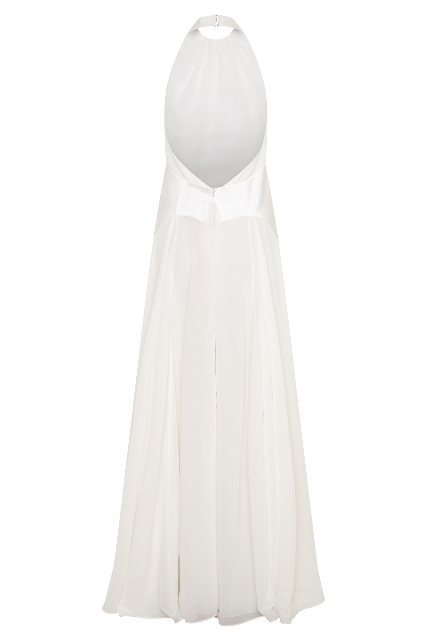 Susan Chiffon Halter Maxi Dress - Ivory