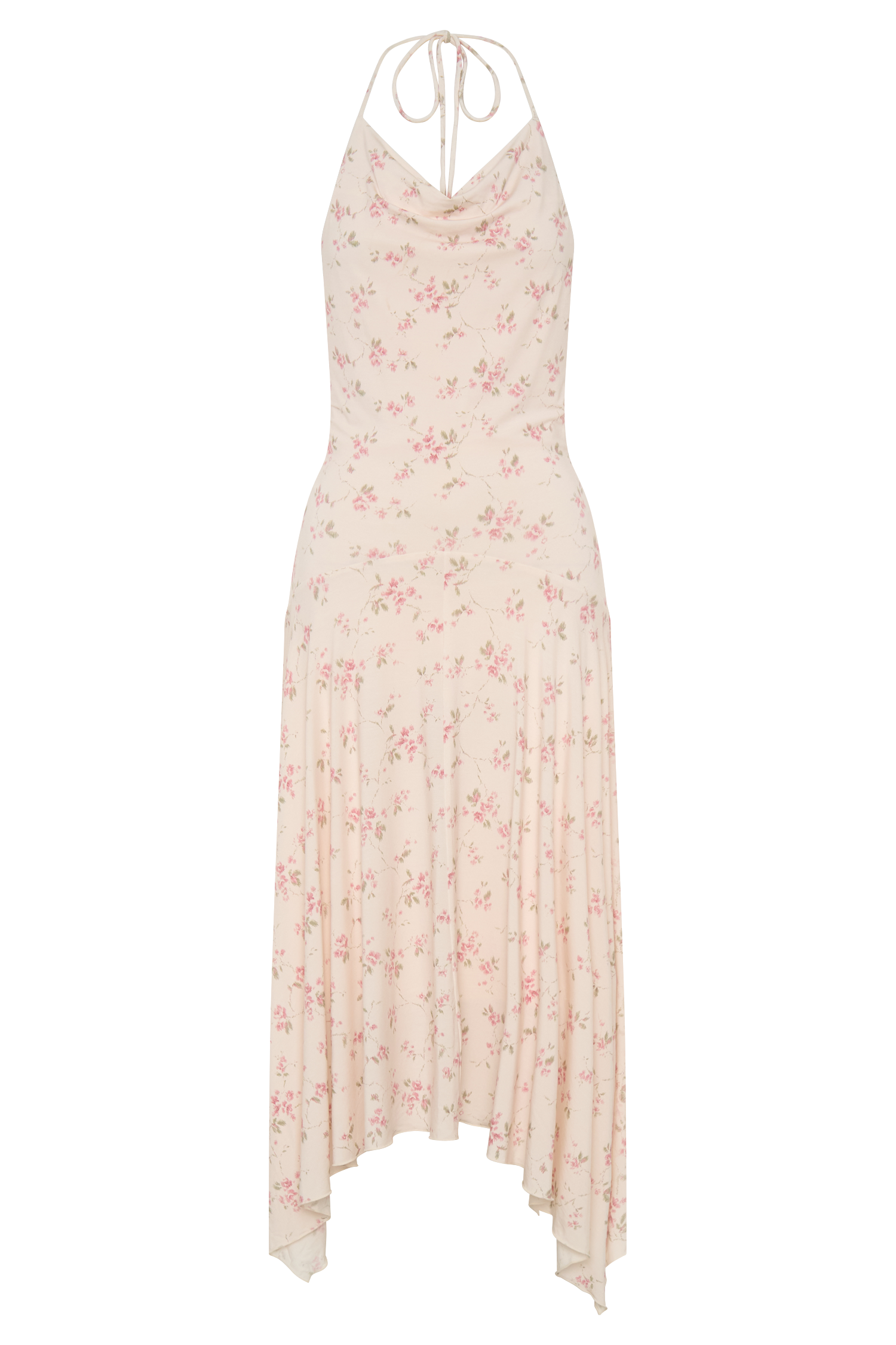 Sylvie Modal Hankie Midi Dress - Floral Ditsy Print