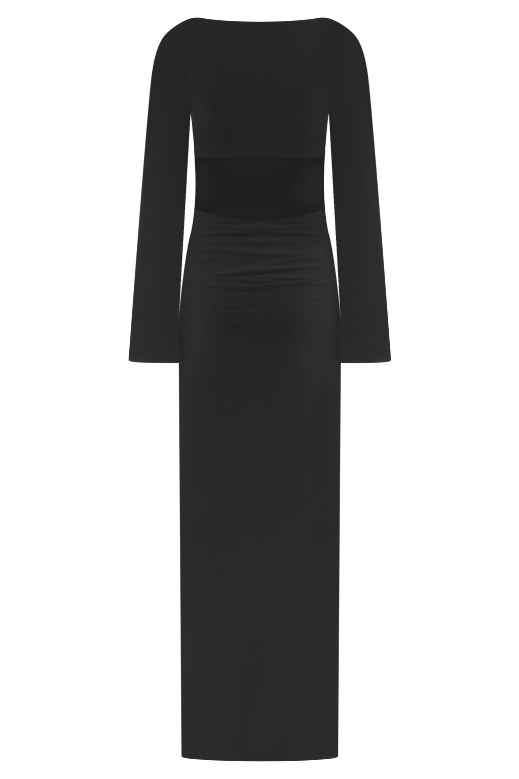 Vienna Slinky Cut Out Maxi Dress - Black