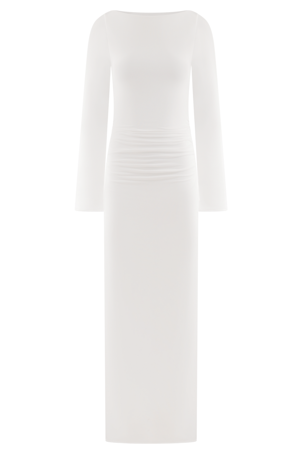 Vienna Slinky Cut Out Maxi Dress - White