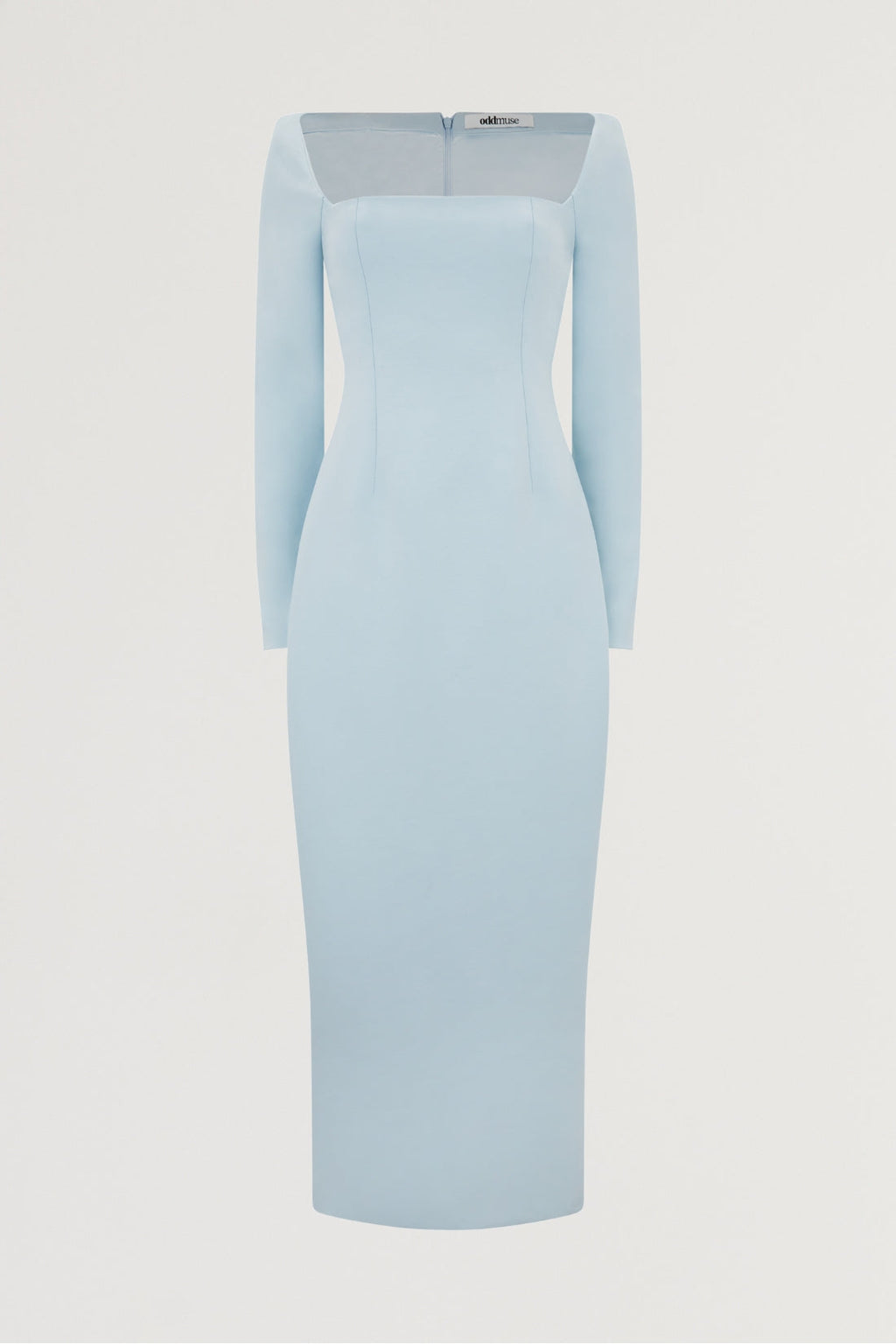 Framed Neckline Maxi Dress