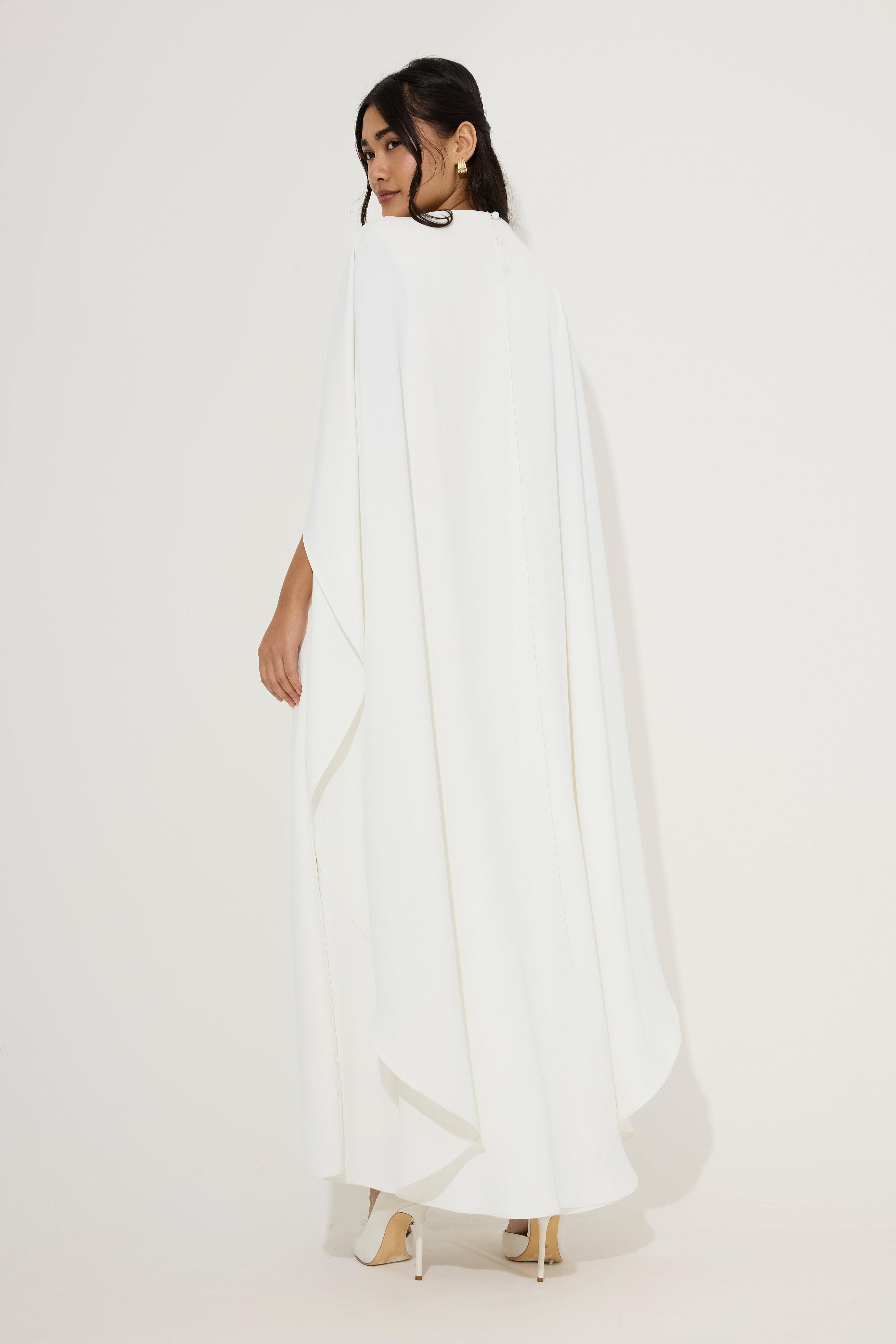 Cape Midi Dress