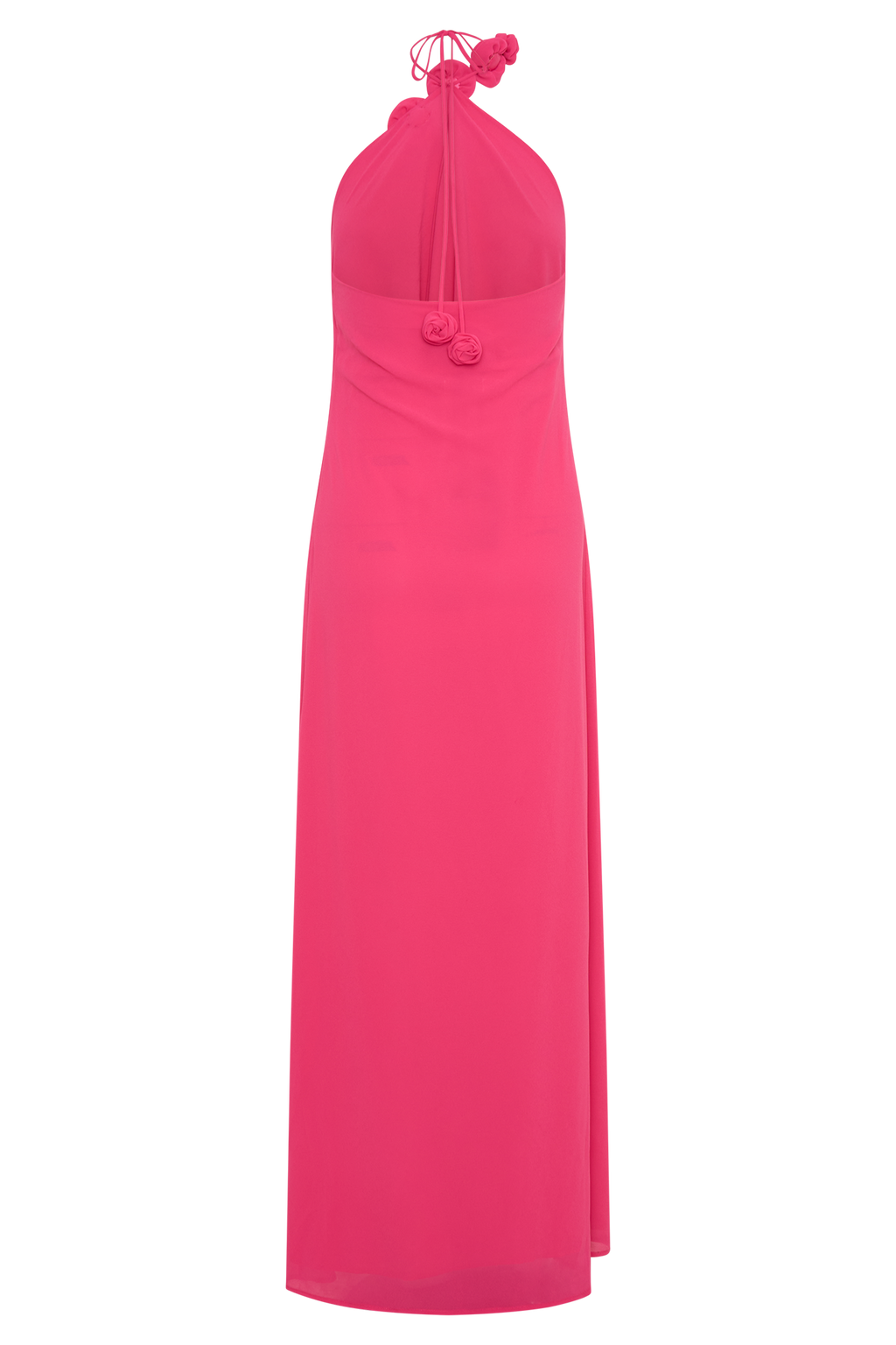 Rosalia Cowl Neck Maxi Dress - Raspberry