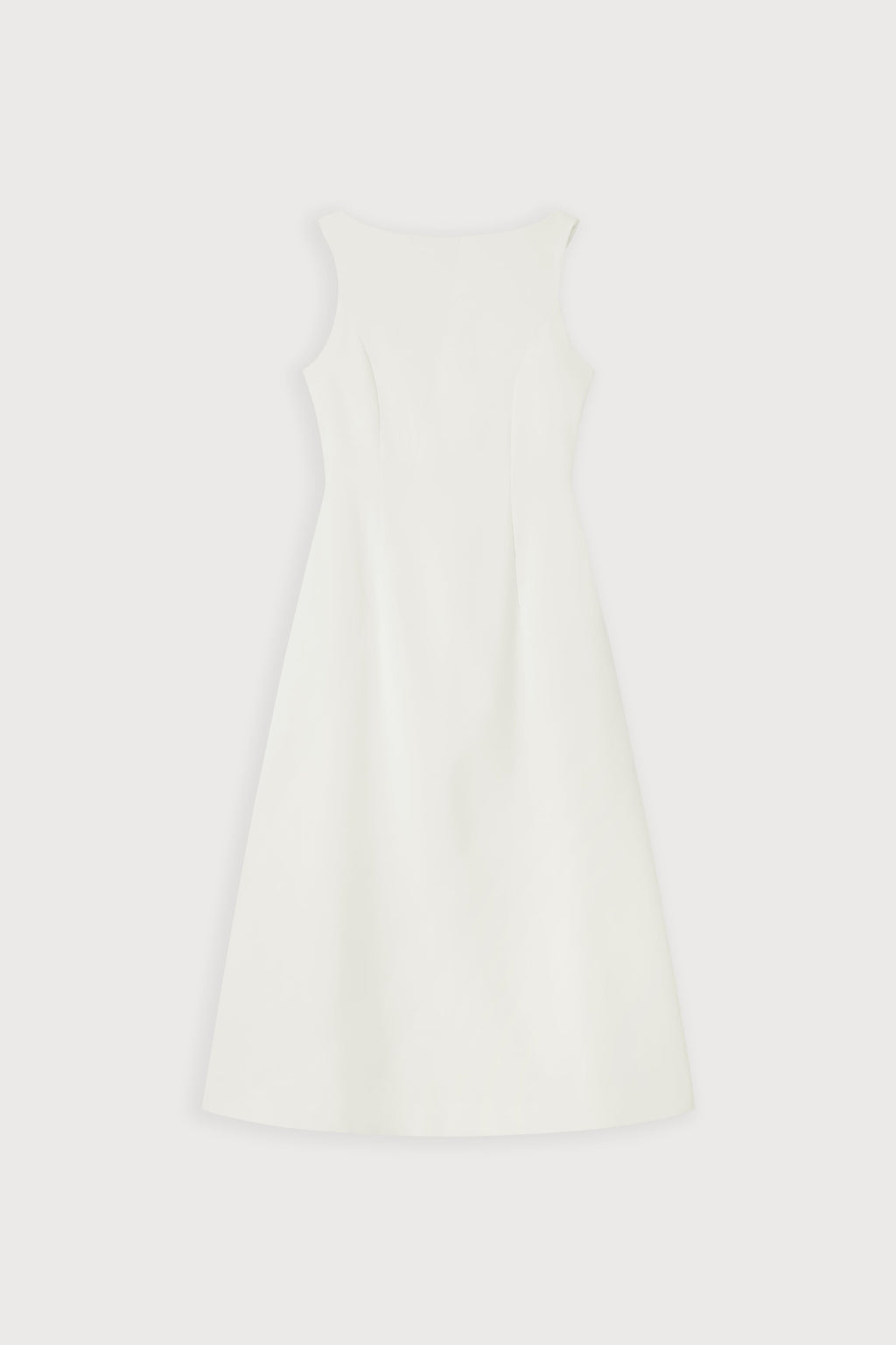 Straight Neck Midi Dress