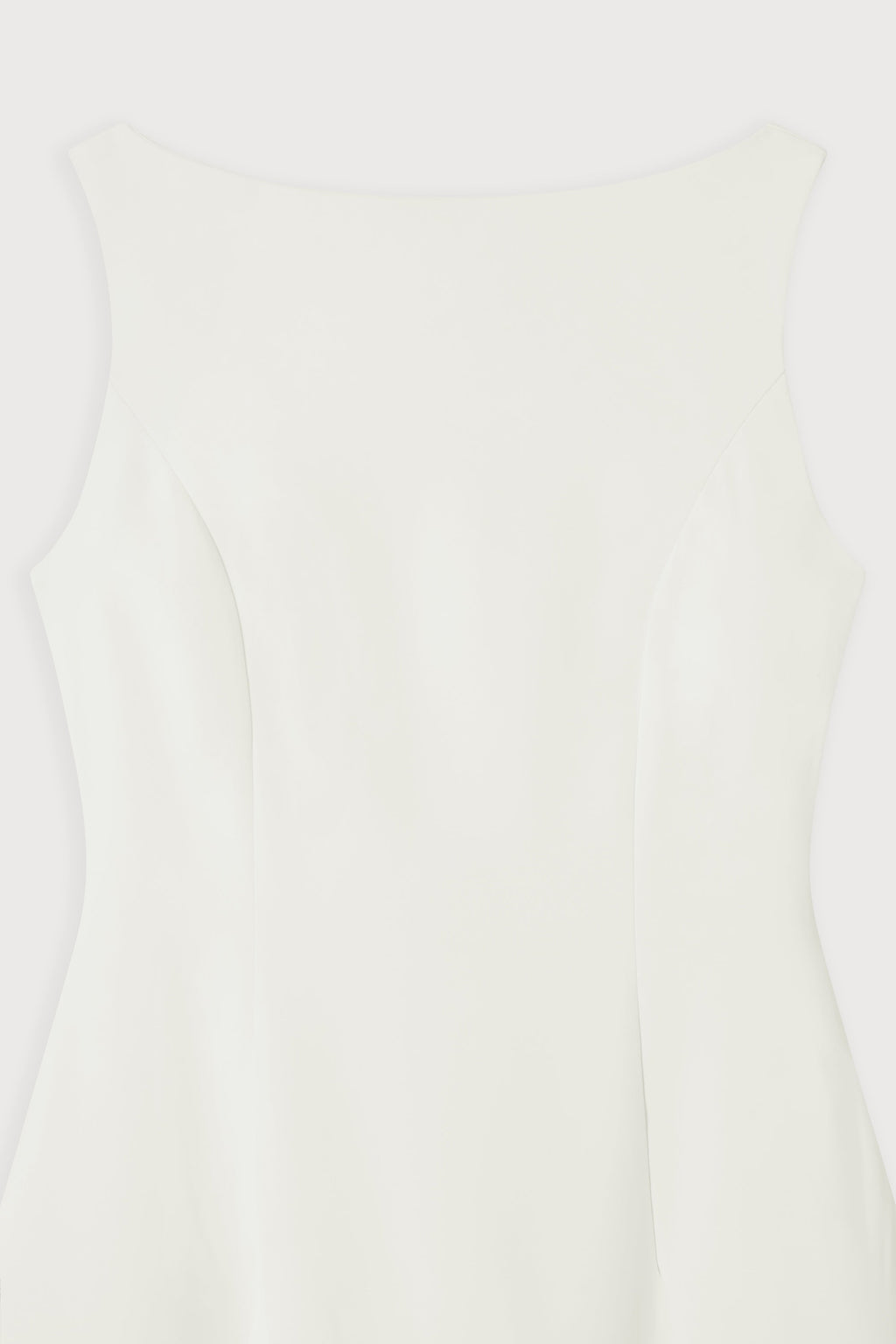 Straight Neck Midi Dress