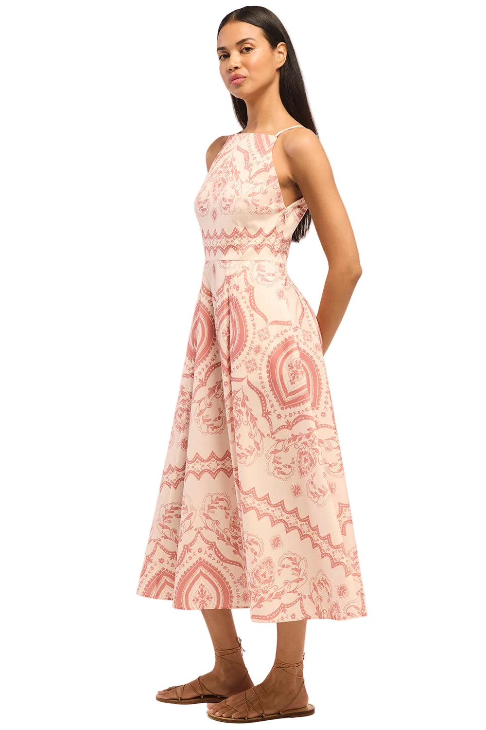 Amara Rose Ceramic Print Midi Dress